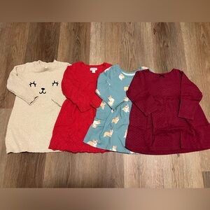 Girls Long Sleeve Dress Bundle 2T